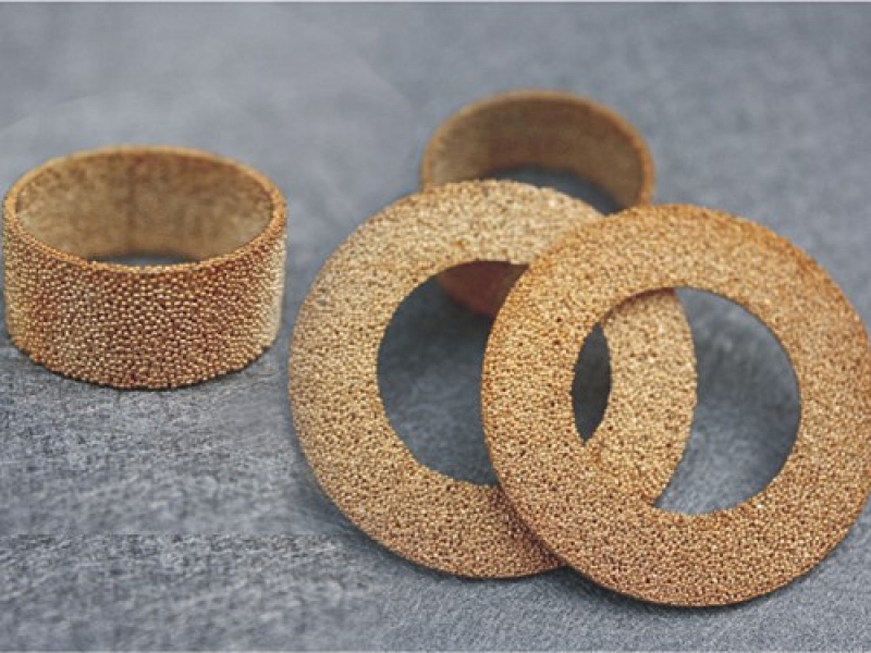 Copper powder filter