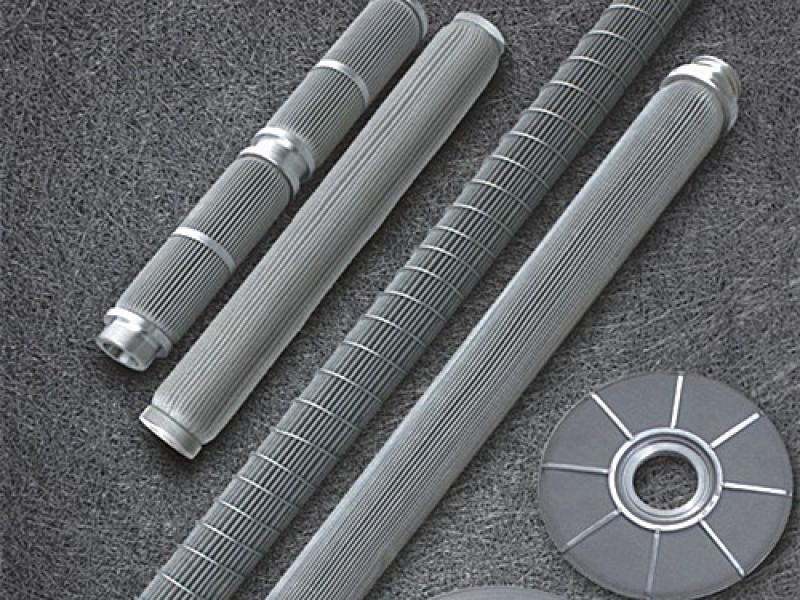 Polymer Melt Pleated Filter Element