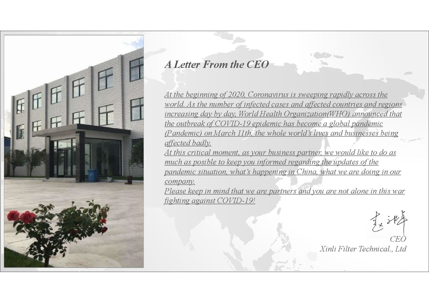 A Letter From The CEO