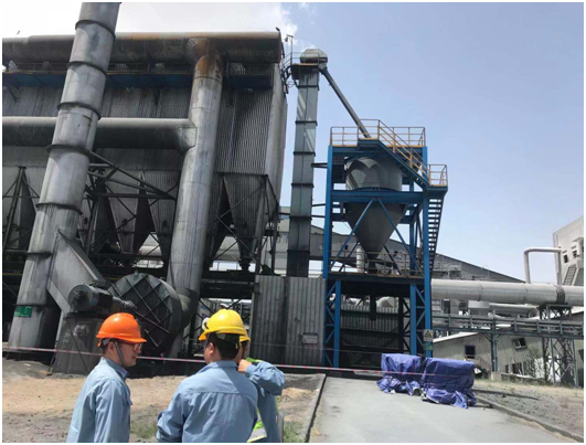 Alumina electric dust collector metal felt filter bag (instead of non-metal filter bag) successfully applied