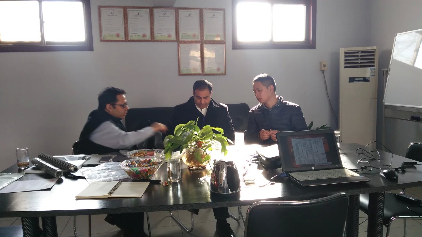 Indian customers are visiting our company