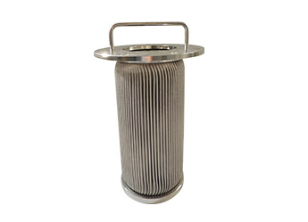 316L High Temperature Resistance Pleated Stainless Steel Micron Melt Filter Element For Liquid Filter